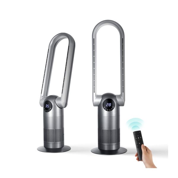 Cool And Hot Air Purification Bladeless Fan Rotation