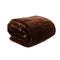 Faux Mink Blanket 800GSM Heavy Double Sided Chocolate