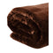 Faux Mink Blanket 800GSM Heavy Double Sided Chocolate