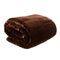 600GSM Large Double Sided Faux Mink Blanket Chocolate