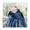 600GSM Large Double Sided Faux Mink Blanket Navy