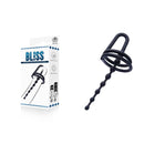 Bliss Black Urethral Plug With Glans Ring