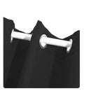 2X Blockout Curtains Panels 3 Layers Black