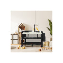 Baby Cot Bed Crib Portable Bassinet Black