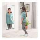 Full Body Mirror With Rectangular Aluminum Frame For Bathroom