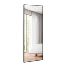 Full Body Mirror With Rectangular Aluminum Frame For Bathroom