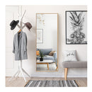 Full Body Mirror With Rectangular Aluminum Frame For Bathroom