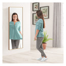 Full Body Mirror With Rectangular Aluminum Frame For Bathroom
