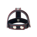 Bondage Fetish T Style Leather Cock Ring With Ball Divider
