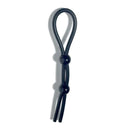 Boneyard Cock Leash Double Black Adjustable Cock Lasso Ring