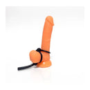 Boneyard Cock Leash Double Black Adjustable Cock Lasso Ring