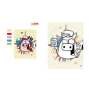Flower Monaco Colouring Book Be Along