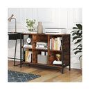 Bookcase 110Cm Wide Horizontal Bookshelf With Heavy Duty Metal Frame