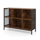 Bookcase 110Cm Wide Horizontal Bookshelf With Heavy Duty Metal Frame