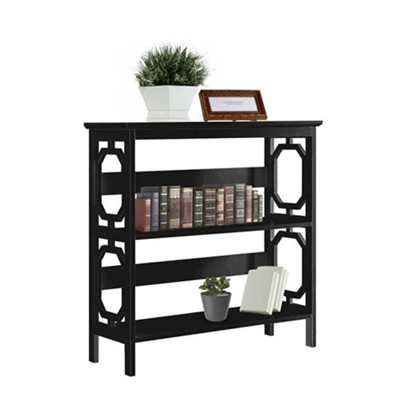 Laurel 3 Tier Bookshelf Display Rack Black