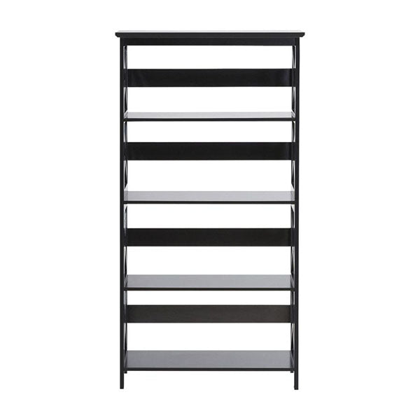 Daphne 5 Tier Cross Panel Bookshelf