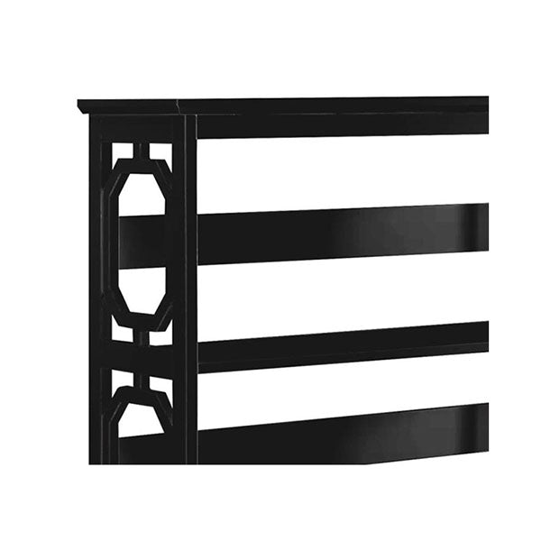 Laurel 3 Tier Bookshelf Display Rack Black