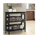 Laurel 3 Tier Bookshelf Display Rack Black