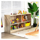 Bookcase And Toy Storage With 5 Compartments For Kids Natural