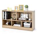 Bookcase And Toy Storage With 5 Compartments For Kids Natural