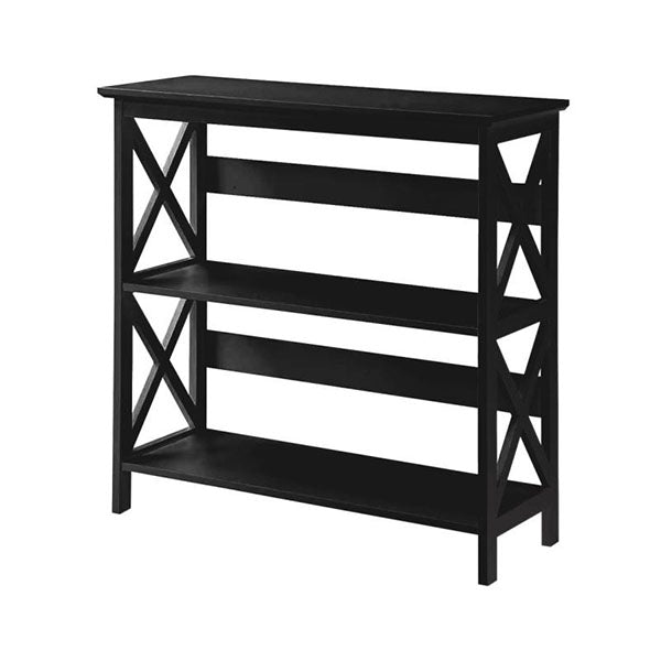 Lucas 3 Tier Bookshelf Display Rack Black