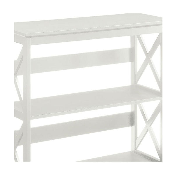 Lucas 3 Tier Bookshelf White