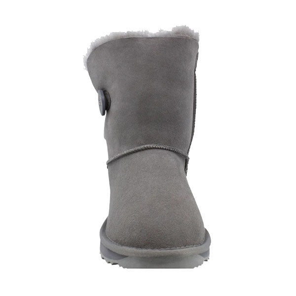 Platinum Sheepskin Water-resistant Mid Bailey Button Boots Grey