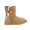Platinum Sheepskin Water-resistant Mid Bailey Button Boots Chestnut