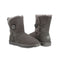 Platinum Sheepskin Water-resistant Mid Bailey Button Boots Grey