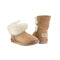 Platinum Sheepskin Water-resistant Mid Bailey Button Boots Chestnut
