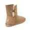 Platinum Sheepskin Water-resistant Mid Bailey Button Boots Chestnut