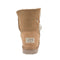 Platinum Sheepskin Water-resistant Mid Bailey Button Boots Chestnut