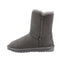 Platinum Sheepskin Water-resistant Mid Bailey Button Boots Grey