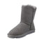 Platinum Sheepskin Water-resistant Mid Bailey Button Boots Grey