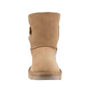 Platinum Sheepskin Water-resistant Mid Bailey Button Boots Chestnut