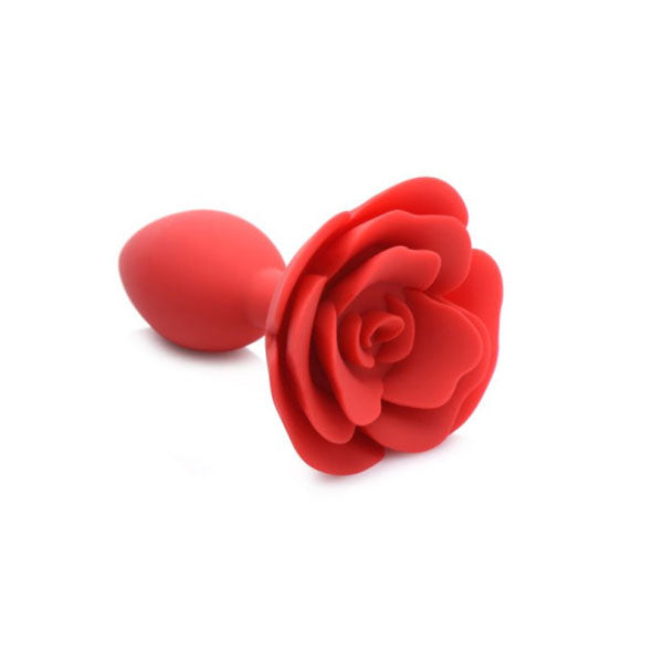 Booty Bloom Silicone Rose Plug Large Red