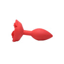 Booty Bloom Silicone Rose Plug Large Red