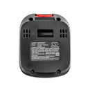 Cameron Sino Battery For Bosch Black