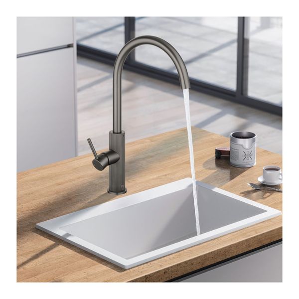 Brass Kitchen Sink Laundry Mixer Tap Swivel Spout Faucet