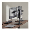 Brateck Dual Screens Vertical Lift Monitor Stand Thin Client Cpu Mount