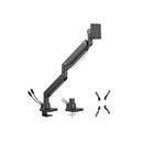 Brateck Ldt80 C012Uc Heavy Duty Gas Spring Monitor Arm Matte Black