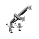 Brateck Ldt82C024Uc Dual Screen Heavy Duty Monitor Arm Matte Silver