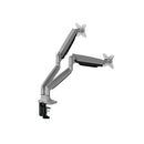 Brateck Ldt82C024Uc Dual Screen Heavy Duty Monitor Arm Matte Silver