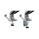Brateck Ldt82C024Uc Dual Screen Heavy Duty Monitor Arm Matte Silver