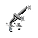 Brateck Ldt82 C024Uce Dual Mech Spring Monitor Arm Matte Silver