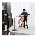 Brateck Stylish Height Adjust Mic Floor Stand Matte Black Light Grey