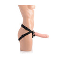 Brazen 8In Silicone Dildo With Harness Flesh