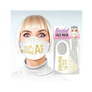 Bridal Face Mask Soon To Be Married Af White Novelty Mask