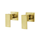 Brushed Gold Shower Taps Hot And Cold Wall Bathroom Tap Basin Faucet