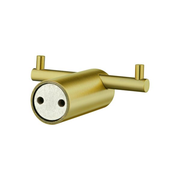 Brushed Gold Wall Double Towel Clothes Robe Hook Holder